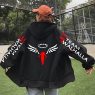 2 Unisex Anime Pullovers Tokyo Revengers Jacket Coat Cosplay Gambar Valhalla Zipper Anime Hoodie Fashion Casual Loose Zip Tops