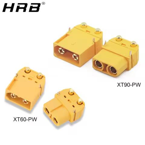 2PCS Amass XT60PW XT60-PW XT90PW XT90-PW Male Female Connector For RC Lipo Battery PCB Board Parts B