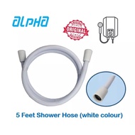 100% Original Alpha Water Heater Shower Hose -Silver & White