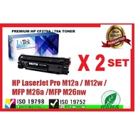 EXTRA ( 1600 pages ) HP CF279A / 279A / 279 / 79A  TONER CARTRIDGE (2 UNITS)