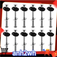 【A-NH】Trampoline Screws Kits, 12Pcs Galvanized Steel Trampoline Screws Fixing Accessories for Trampoline Assembly Replacement