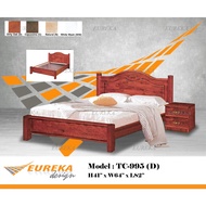 EUREKA 995 Queen Bed/Katil Kayu Solid Wood Durable (Deliver &amp; Installation Klang Valley)