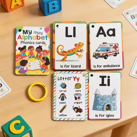26 English Letter Cards, 156 English Words, Children's English Letter Cards, Enlightenment Cognitive