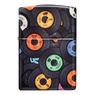 48770 Zippo Records Design ของแท้ (Empty Zippo Lighter without Fuel ไฟแช็กเปล่าไม่มีเชื้อเพลิง)