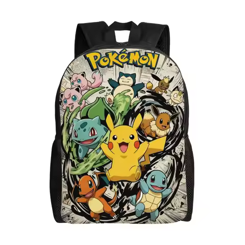 Fashion Backpacks Pokemon Backpack Daypack mochila Outdoor Sturdy Shoulder Rucksack