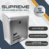 (MY SOLE DISTRIBUTOR) PIGEON DROPBOX® - Supreme Stainless Steel-304 Parcel Delivery Box, Outdoor Set