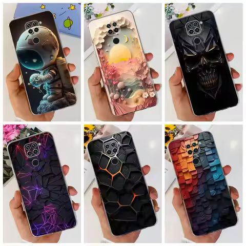 For Xiaomi Redmi Note 9 Pro Case Fashion Pattern Soft Clear Silicone Funda For Xiaomi Redmi Note 9 C