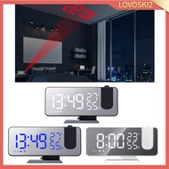 [Lovoski2] Projection alarm clock, digital alarm clock bedroom ceiling, real-time display &