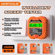 HOMTOOLS HM56B/D/E Outlet Tester with Voltage Display 90-250V Socket Tester Automatic Electric Circu