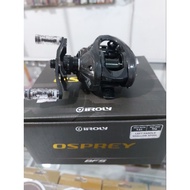 REEL BC BRAND IROLY OSPREY 80BFS, LEFT HANDLE, SHALLOW SPOOL