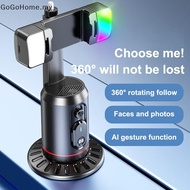 GOG 360° Rotation Gimbal Stabilizer AI Auto Face Tracking Phone Holder Desktop Tracking Gimbal With 
