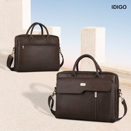 Túi xách công sở nam nữ nắp vạt xéo thanh lịch IDIGO MB2 - 6012 túi đựng laptop 15 inch cao cấp