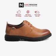 Men's Doc shoes, Tung Moscow men's leather Bucks shoes, high quality cowhide, smooth brown surface, 