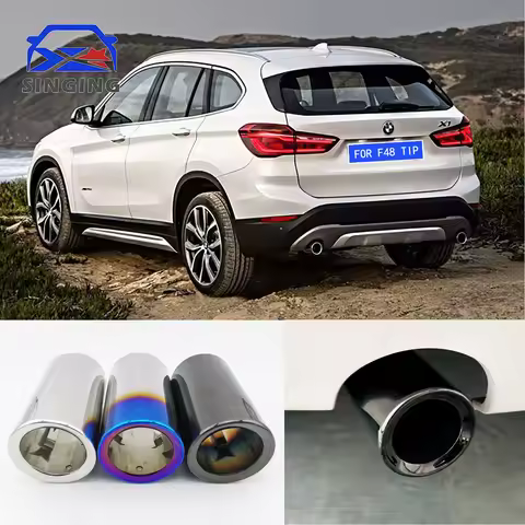 For 2016-2019 BMW X1 F48 Exhaust Tip 304 Stainless Steel OEM Style Direct Replacement Tailpipe Muffl