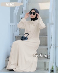 ELVIA DRESS GAMIS MUSLIM DEWASA RIB SKATE MODEL TERBARU AKU KARISSA