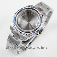 QX Diver 40mm Watch Case Sapphire Glass For NH34 NH35 NH36 Movement SUB GMT Yacht Watch Mod 28.5mm D