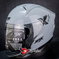 JPX HELMET NOVA X V2 SOLID | GORILLA GREY | NOVA-X DOUBLE VISOR