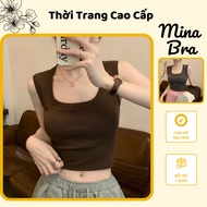 [ Mina Bra ] Crotop Bra - Square Neck Bra with Padded Bra CT03