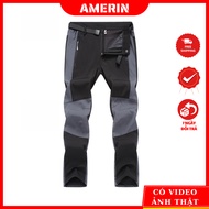 Men's Waterproof Climbing Sports Pants, Stretch Trekking Picnic Pants