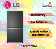 [INSTALLATION] LG Net 655L GCB257SQVL Side-by-Side Fridge in Matte Black Finish Refrigerator LG-GCB257SQVL (1-13 DAYS DELIVERY)