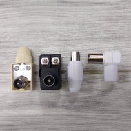 RG59 RG6 RF CONVERTER TV SOCKET AERIAL DIGITAL ANTENNA PLUG MALE IN DTV CONNECTOR ADAPTER COAXIAL AR