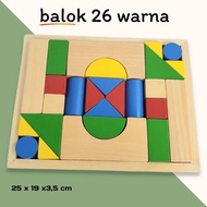 Edutoys shop BLOCK 26 fine pine wood block toy
