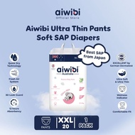 Aiwibi Premium ULTRA THIN Pants Soft SAP XXL20 Pants / BabyPopok Baby Diapers AWB16