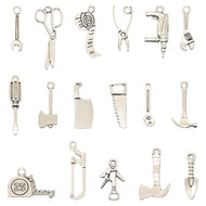 17Style DIY Alloy jewelry accessories, household tools, screwdrivers, wrenches, axes, saws, pendants