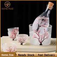 [Katharina_xMY] Sake Glasses Set, Cold Sake Glasses, Japanese, 1 Sake Bottle, 1 Sake Tank And 4