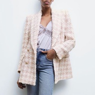 Gingham Tweed Blazer