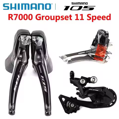 SHIMANO 105 R7000 11s Groupset Road Bike Bicycle Set Front Derailleur Rear Derailleur Shifter 11 spe
