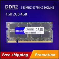 DDR2แรมขาย1Gb 2Gb 4Gb 667 800 533 667Mhz 800Mhz PC2-5300 PC2-6400 2G 4G So-Dimm สำหรับแล็ปท็อปและโน้