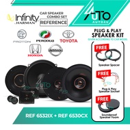 Infinity Reference Series Car Speaker Combo Set REF-6532IX REF-6530CX 2-Way Component Speaker Kereta