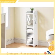 CascadeCorner Bathroom Rack Waterproof Storage Cabinet Toilet Side Cupboard Multipurpose Almari Kali