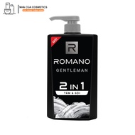 Tắm gội 2 trong 1 hương nước hoa Romano 2in1 650g/chai