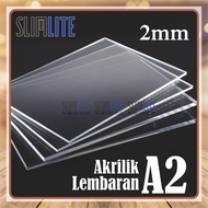 ACRYLIC SHEET ACRYLIC/ A2 - 2MM - TRANSPARENT CLEAR/ CLEAR/