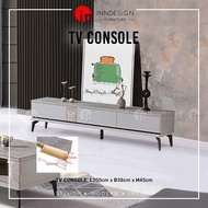 [LOCAL SELLER] K120 TV CONSOLE WITH TEMPERED GLASS