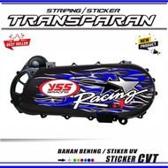 CVT MOTORCYCLE STICKERS, TRANSPARENT MATERIAL, COOL MOTIF, CVT STRIPING, CVT STICKER VARIATIONS VARI