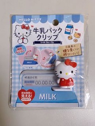 HELLO KITTY可愛牛奶封口夾/鋁箔包適用/防冰箱異味