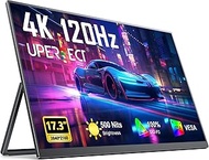 UPERFECT Portable Monitor 4K 120HZ 17.3" | 0.1ms Gaming Monitor, 500 Nits | 3840*2160 UHD |100% DCI-