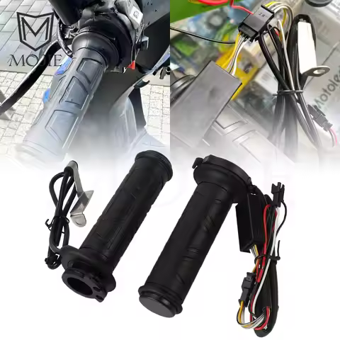 Motorcycle 12V 7/8" 22mm Motocross Hot Hand Grips Heated Grip For yamaha XS650 XS 650 XS750 XS250 XS