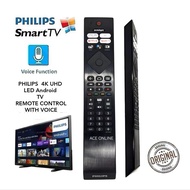 Original PHILIPS  4K UHD LED Android TV REMOTE CONTROL COMPATIBLE FOR Model : 50PUS8507/62, 50PUS8807/62, 58PUS8507/62..