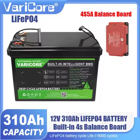 12V/24V 340Ah 200Ah 180Ah 100Ah LiFePO4 Battery pack Built-in 4s 8s BMS Balance Board for Golf Cart 