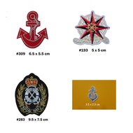 Anchor Compass Star Iron On Patch Party Favor Gift  Embroidery Navy Nautical Emblem Applique Crest I