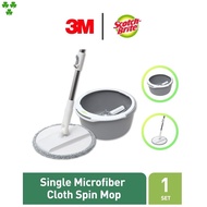 3M Scotch Brite T6 Single Bucket Compact Microfiber Spin Mop