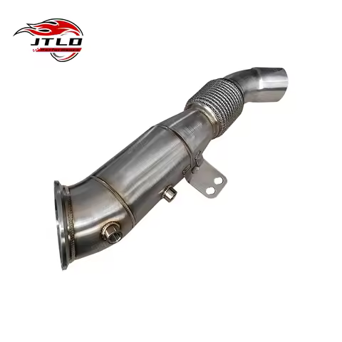 JTLD Stainless Steel Euro 5 Straight Pipe Exhaust Downpipe for BMW B58 M140i M240i M340i M440i F30 F