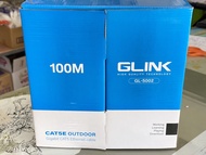 GLINK (GL5002) CAT5e UTP Cable (100m/Box) Outdoor สายแลนนอกอาคาร (สีดำ)