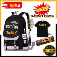 Free stiker Tas ransel Evos ff karakter kartun anak sekolah sd tk