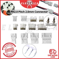 (1 Set) PH2.0 Connector 2.0mm Pitch [Female + Male + Pin]