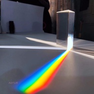 ROTUR Rainbow Prisma Triangular Prism Home Decor Right Angle Reflecting Children Crystal Glass Kids 